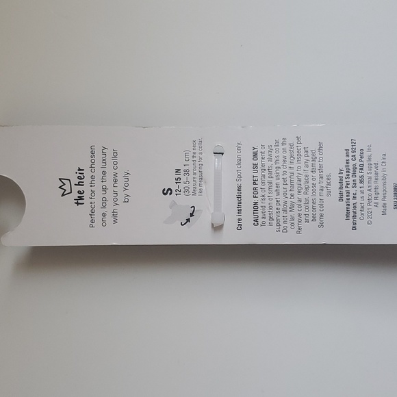 YOULY The Heir Pink & Blue Dog Collar, Small - Picture 7 of 9